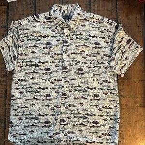 Men's Aquatic Pattern Short Sleeve Shirt